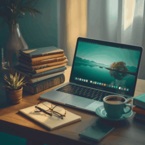 A Desk With Laptop For Research 3 300x300